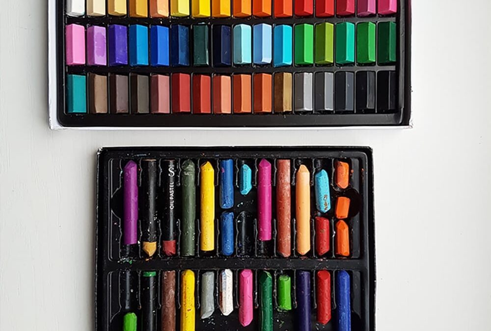 How to use oil and chalk pastels