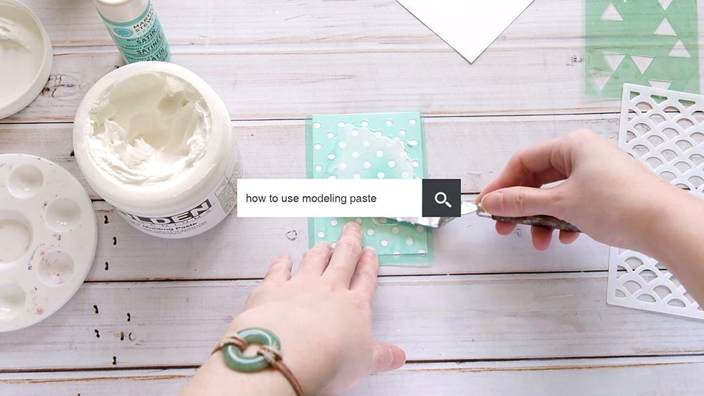 How to use modeling paste